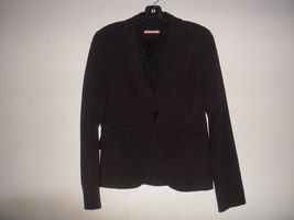 NWOT! Forever 21 Black White Pinstripe 1 Button Fitted Blazer jacket Siz... - £11.84 GBP