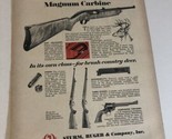 1960s Ruger 44 Magnum Carbine Vintage Print Ad Advertisement pa13 - £4.63 GBP
