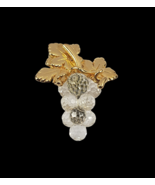Swarovski Crystal Gold-tone Bunch of Grapes Brooch Pin - $24.71