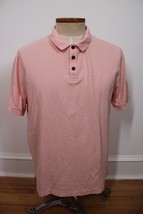 Patagonia Men&#39;s L Pink Organic Cotton Pique Short Sleeve Polo Shirt 52825 - £22.64 GBP