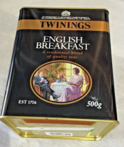 English breakfast tea Black empty canister Twinings 500g - £10.06 GBP