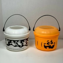 Vintage 1986/1993 McDonalds Ghost &amp; Pumpkin Halloween Candy Buckets - £13.80 GBP