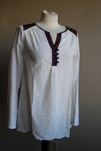 NWT Matilda Jane XS Snow Globe Eyelet White Tunic Top - £21.26 GBP