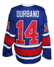 Any Name Number Birmingham Bulls Retro Hockey Jersey New Blue Durbano Any Size image 5