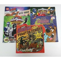 Lot of 5 Children&#39;s Paperback Books Scooby-Doo, Power Rangers, Lego Movie - $14.54