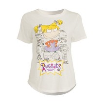 Rugrats Short Sleeve Graphic Tee T-Shirt Junior  Size M (7-9) Color Ivory - £12.42 GBP