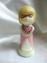 Fenton Art Glass Hp Halloween Milk Glass Princess Girl Figurine 513974 - $45.00
