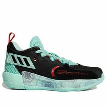 ADIDAS MEN DAME 7 EXTPLY GCA BASKETBALL SNEAKERS Black/Clear Mint H68607... - $124.88