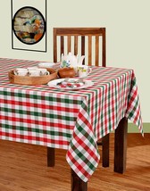 Christmas Tablecloth Check Table Cloth Tabletop Cover Kitchen Dining Tablecloth  - £39.64 GBP