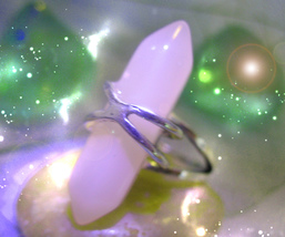 HAUNTED RING 100X CAST PINK LIGHT STRENGTH CONFIDENCE PROTECT MAGICK WITCH  image 2