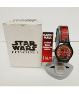 Star Wars Episode 1 Darth Maul Laser-Dial Laser Character Watch Nelsonic... - £39.24 GBP