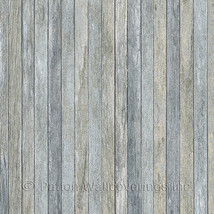 Scrapwood Wallpaper Blue Norwall Wallcovering LL36239 - $39.66