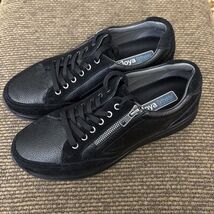 Joya Ortholite Berlin II Black US8 Leather Suede Travel Walking Orthoped... - $49.99