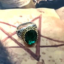 Illuminati Baphomet Infernl Vortex Ring Kamkha Sex Control Lust Money Po... - $78.21
