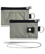 MILUMILUU RFID Blocking Minimalist Wallet Keychain Lanyard Light Grey - $178.41 MXN