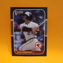 1987 Donruss #294 Rick Dempsey Baltimore Orioles Baseball Card - £0.96 GBP