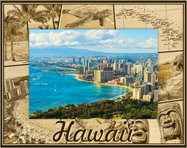 Hawaii Laser Engraved Wood Picture Frame (5 x 7) - £24.50 GBP