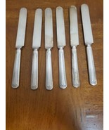 Oneida Tudor Plate Algonquin Set of 6 Dinner Knives Silver Plate 9 1/4” ... - $15.85
