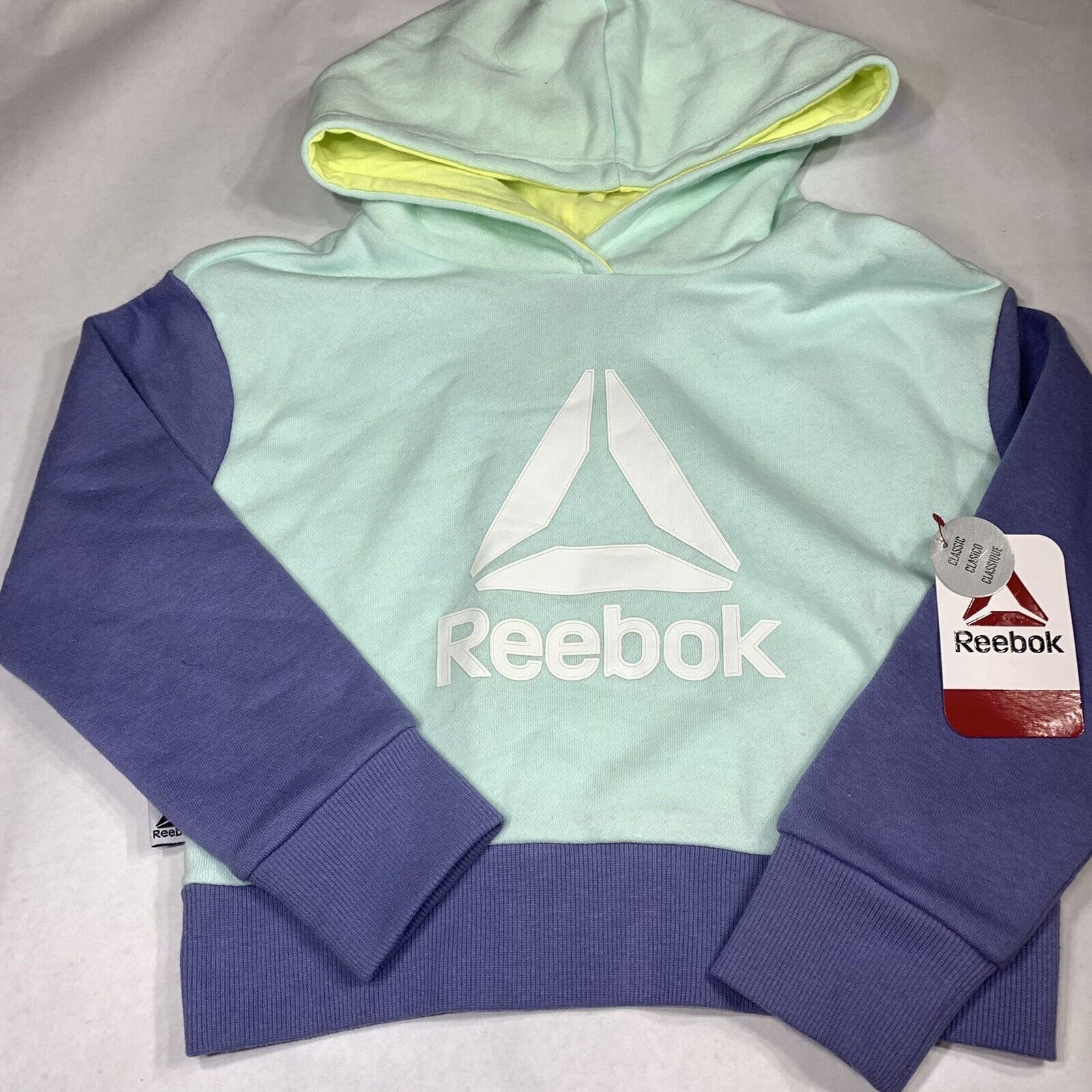 Primary image for Girls Reebok XS 4 5 Pullover Cropped Hoodie Sweater