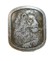 Indiana Metal Craft 1976 Lion Belt Buckle 2.75” x 2.25” - £11.83 GBP