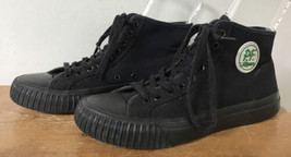 PF Flyers Black Canvas High Top Sneakers Shoes 10 - £786.62 GBP