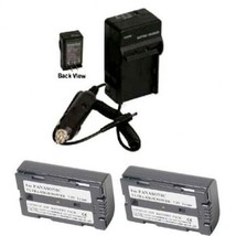 TWO 2 Batteries + Charger for Panasonic PV-DV952 PV-DV953 PV-GS2 PV-GS9 ... - £29.54 GBP