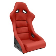 ATS x1 BS1 Universal Motorsport Bucket Seat Fixed Hard Back Red Synth leather - £237.27 GBP