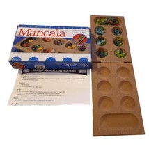 Premier Edition Mancala Game Folding Hinged Board Gemstone Pieces Instructions  - $10.36