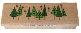 Studio G Rubber Stamp Christmas Trees Holiday Card Making Whimsical Wint... - $4.99