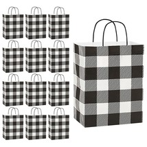Live It Up! Party Supplies Black &amp; White Buffalo Plaid Fall and Christma... - $14.36+