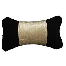 Car Seat Neck Pillow Headrest Cushion for Neck Support Washable Tan Velour - £10.18 GBP