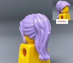 Light Purple Hair Pony Tail Piece V2 For Minifigure Fast Shipping - $3.24