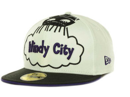 Chicago Bulls Windy City New Era 59Fifty Fitted NBA Basketball Cap Hat - £18.83 GBP