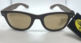 Nwt New Mens Body Glove “BGPC15” Wood Grain Sunglasses Gold Mirrored - £11.98 GBP