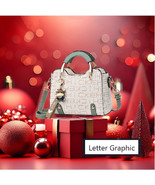  Letter Graphic Handbag   For The Professional Lady Chic at Work Elegant... - $70.36 CAD