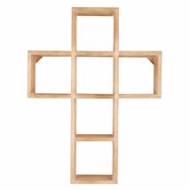 Creative Brands Faithworks-Wooden Wall Cross, 18-Inch, Shelf Style - £28.07 GBP