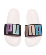 Sophia Webster X Puma Parfait Pink Black Suede Leadcat Slide Sandals 7.5... - $123.26