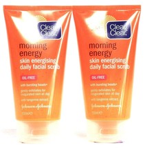 2 Count Clean &amp; Clear Morning Energy Skin Energizing Daily Facial Scrub ... - $23.99
