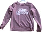 Well Worn Womens Nap Queen Long Sleeved Sweatshirt Top Size M Grunge Purple - $16.20