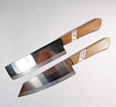 KIWI 171+172 SET Chef&#39;s Kitchen Cook Utility 6.5&#39;&#39; Knives Cutlery Wood Hand - £11.67 GBP