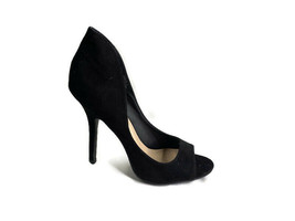 Zigi Soho Chantel Heels Womens Sz 9 Suede Open Toe Black - £22.00 GBP