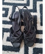 Clarks Black Low Heel Wedge Sandal For Women Size 4uk Wedge - £23.35 GBP