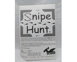 Snipe Hunt Board Game Pegamoose Games - £49.73 GBP