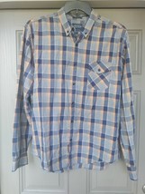 Lucky Brand Shirt Plaid Mens Cotton Button Front Long Sleeve Classic Fit... - £11.75 GBP