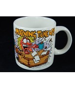 Vintage Time For My Morning Tune Up Coffee Mug Applause Three Cheers 1989 - £19.51 GBP