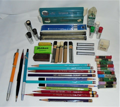 Vintage Mechanical Pencil Lead Pencils Drafting Accessories Lot Leroy Pe... - $94.05