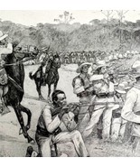Spaniards Surrounded Victorian 1898 Print Cuba&#39;s Freedom Spanish War DWU15 - $570.99 MXN