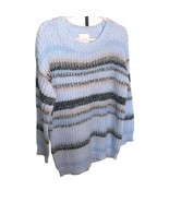 Ultra Flirt blue Women’s Ombré stripe Blue sweater size Large Brand New - $19.06 CAD