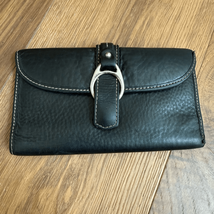 Dooney &amp; Bourke 1975 Anniversary Collection Black Genuine Leather Wallet - $671.03 MXN