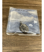 Prayer Of St Francis Pendant Prayer Card Catholic Religious KG JD  - $13.56 CAD